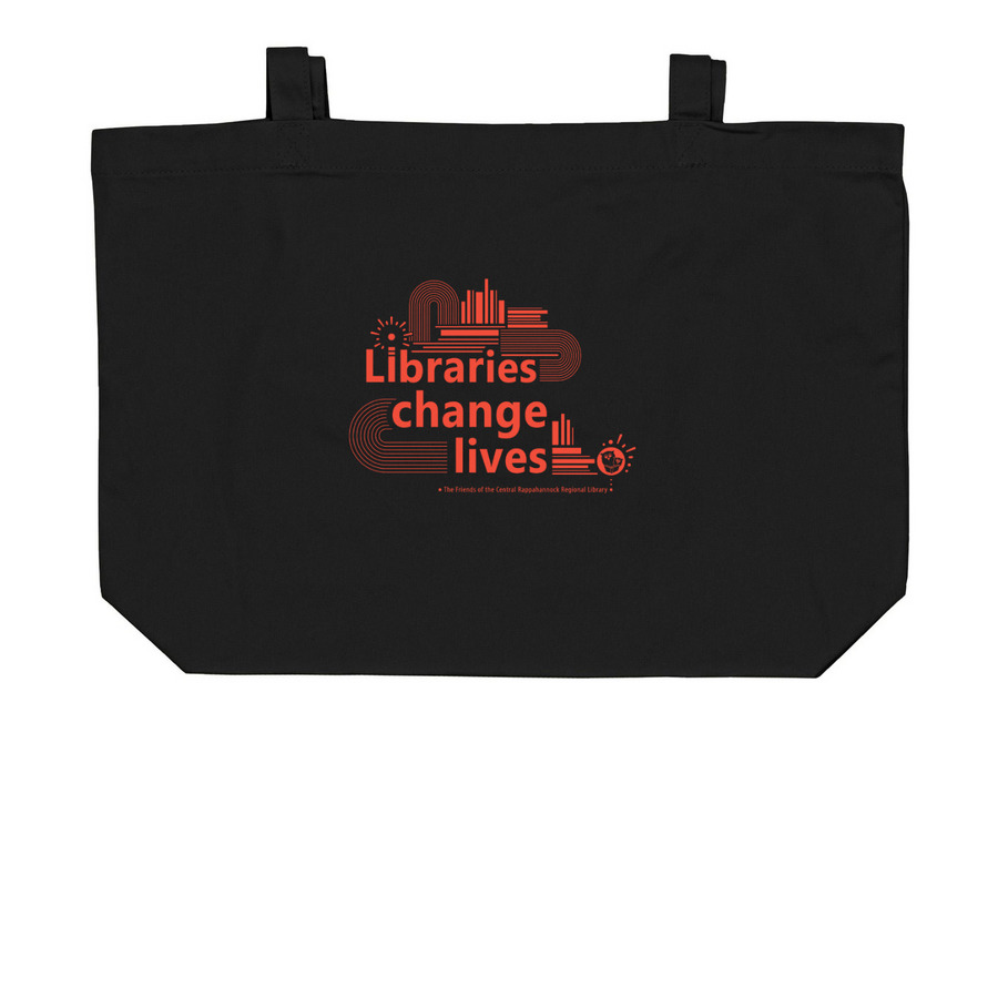 2026 Membership Month - totes, a Black Large Organic Cotton Tote Bag