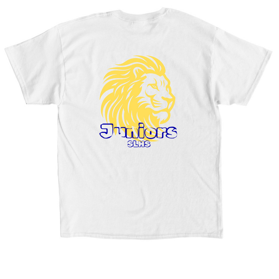 SLHS Class of 2028, a White Classic Unisex Tee (back-view)