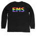 Larchmont Volunteer Ambulance Pride Shirts, a Solid Black Blend Premium Long Sleeve Tee (back-view)