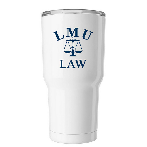 LMU DSOL Tumbler, a White Insulated Tumbler