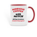 Old Guy Carnivore official MORNING COFFEE MUG, a Red Two-Tone Ceramic Mug