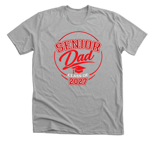 Senior Dad, a Athletic Heather Premium Unisex Tee