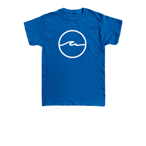 Toddler - Calvary Wave Outline, a Royal Blue Toddler Tee