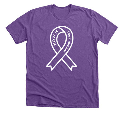 Walk to End Alzheimer's&nbsp;, a Heather Team Purple Premium Unisex Tee