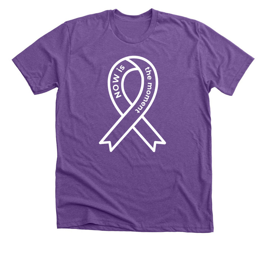 Walk to End Alzheimer's&nbsp;, a Heather Team Purple Premium Unisex Tee