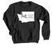 Yay NHA!, a Black Crewneck Sweatshirt