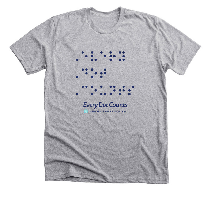 Every Dot Counts, a Athletic Heather Premium Unisex Tee