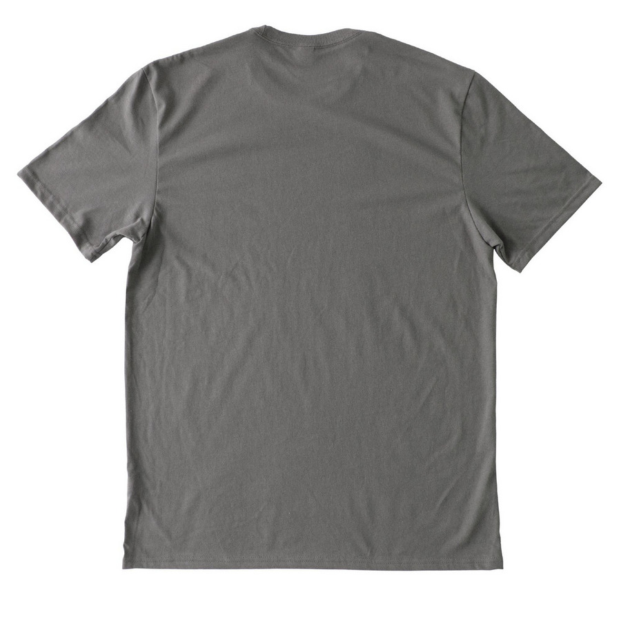 Life in the Bike Lane, a Ash Grey Allmade Heavyweight Recycled Cotton Tee (back-view)