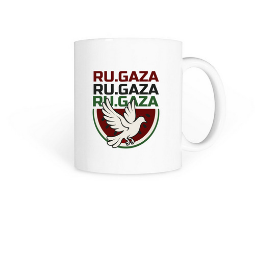 RU.GAZA MUG&nbsp;, a White Coffee Mug
