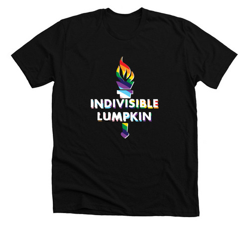 Indivisible Lumpkin Pride Shirts, a Solid Black Blend Premium Unisex Tee