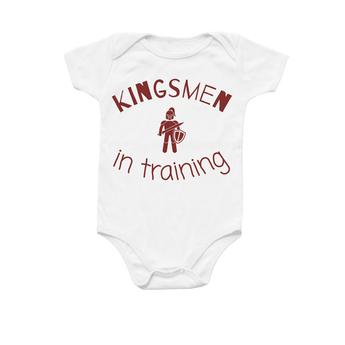 "KINGSMEN IN TRAINING"- KP BABY, a White Infant Onesie