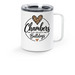 Chambers Primary Staff, a White Stainless Steel Travel Mug