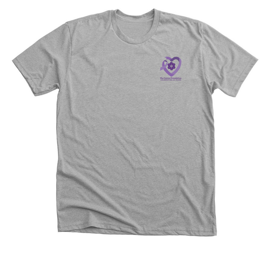 Celebrating 20 Years of TCF, a Athletic Heather Premium Unisex Tee