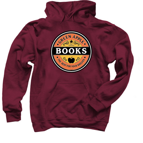 Green Apple Books&nbsp;, a Maroon Pullover Hoodie