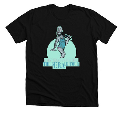 The gERAld Tour - Men's/Unisex, a Solid Black Blend Premium Unisex Tee