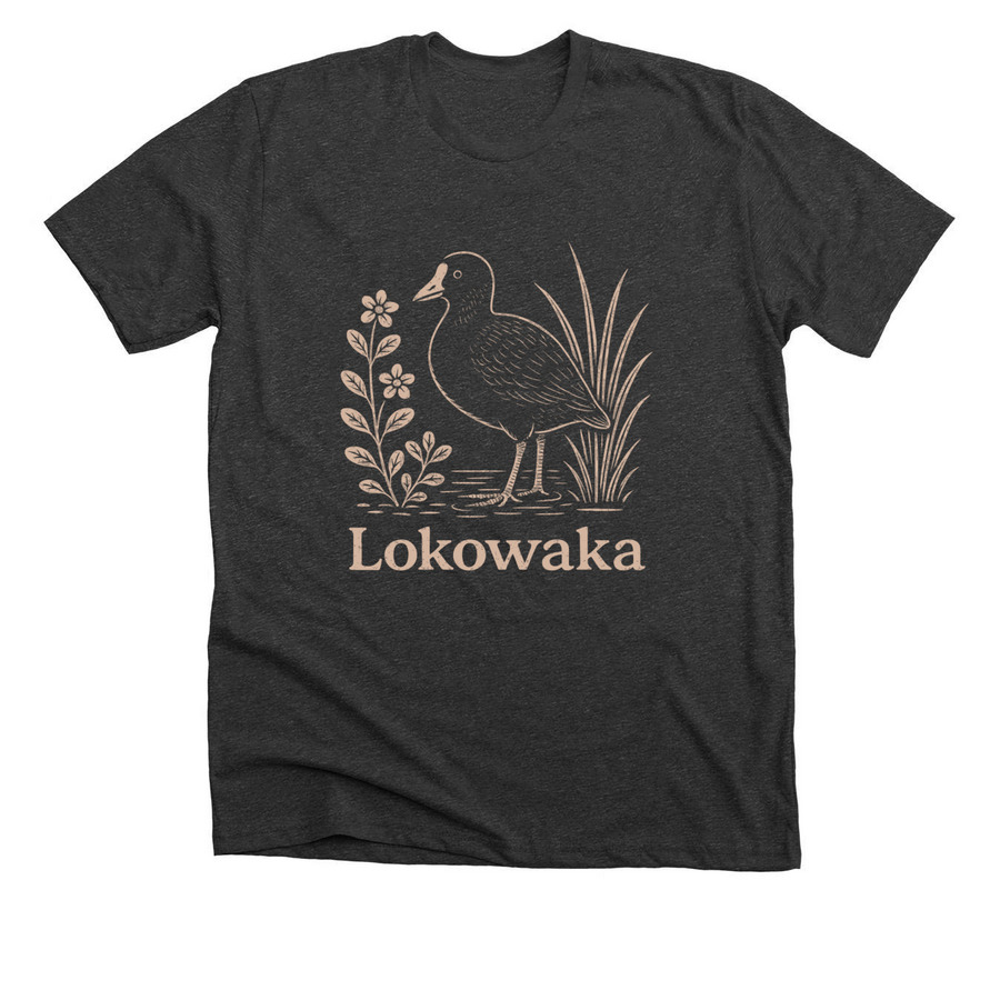 Safe Haven at Lokowaka, a Dark Grey Heather Premium Unisex Tee