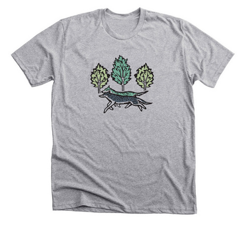 Woodland, a Athletic Heather Premium Unisex Tee