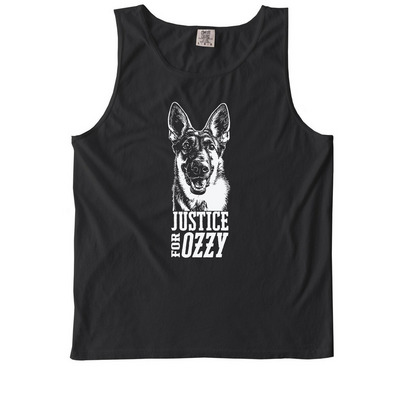 Ozzy First Anniversary, a Black Comfort Colors Tank Top