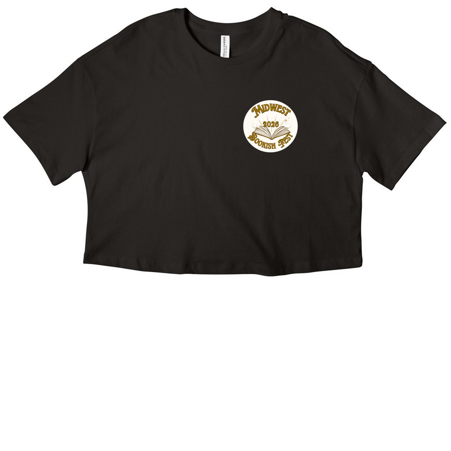 Midwest Bookish Fest 2026 Shirts & Hoodies, a Black Women?s Cropped Cotton Tee
