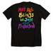 May All Beings Be Safe and Protected, a Solid Black Blend Premium Unisex Tee (back-view)