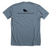 Northern Flicker, a Heather Slate Premium Unisex Tee (back-view)