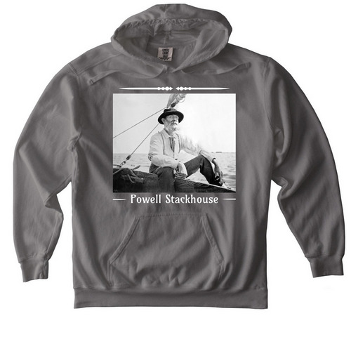 Powell Pullover w/ Deed Excerpt, a Grey Comfort Colors Pullover Hoodie