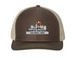 CABB LOGO Hats, a Brown/ Khaki Printed Snapback Trucker Cap