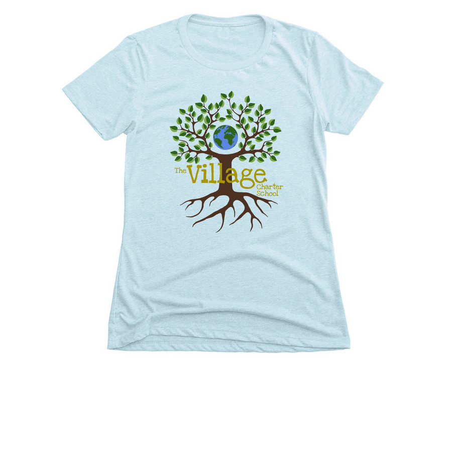 VCS Yellow Text Logo - Tees, a Ice Blue Women's Slim Fit Tee