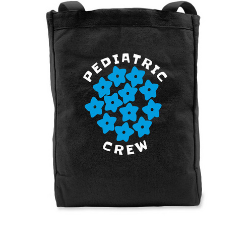 Pediatric Crew- TOTE!, a Black Recycled Cotton Tote Bag