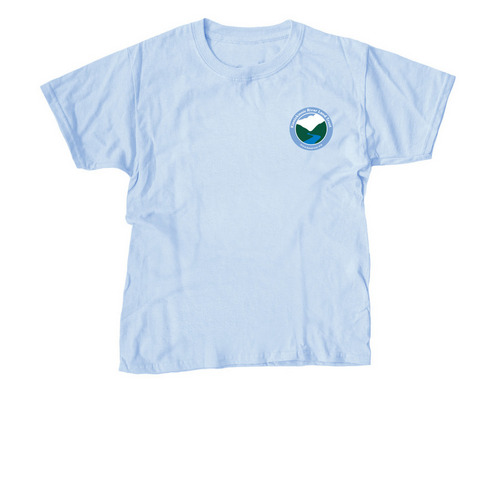 Watersheds, a Light Blue Youth Unisex Tee