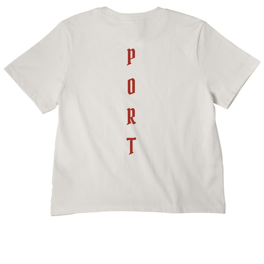 We Bet On Losing Dogs, a Vintage White Women's Heavyweight Tee (back-view)