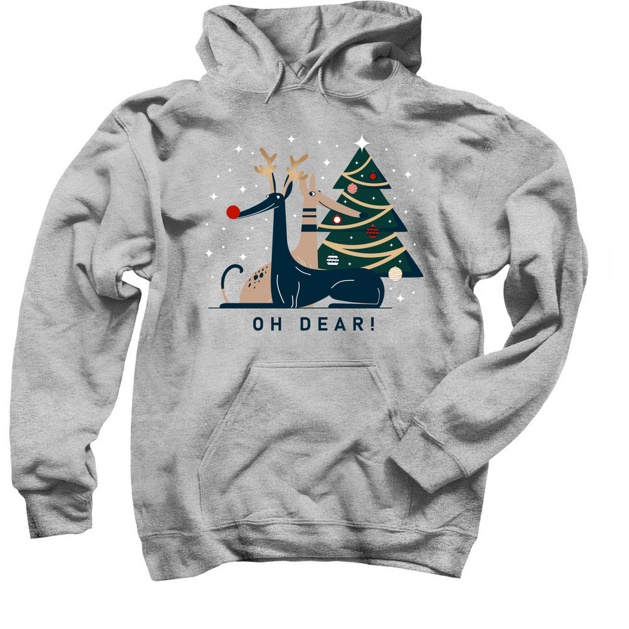 Oh Dear!, a Sport Grey Pullover Hoodie