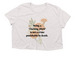 Being a Bitch is not a crime flow, a Heather Dust Women?s Flowy Cropped Tee