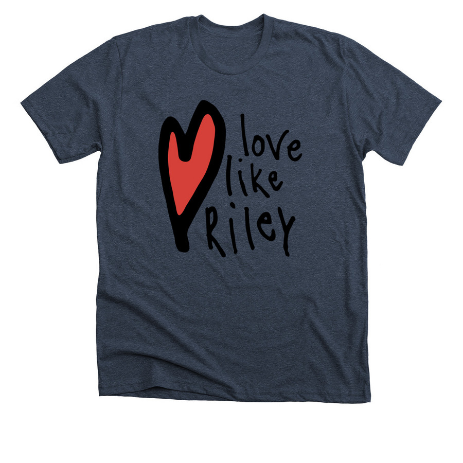 Love Like Riley: Adult/Youth&nbsp;, a Heather Midnight Navy Premium Unisex Tee