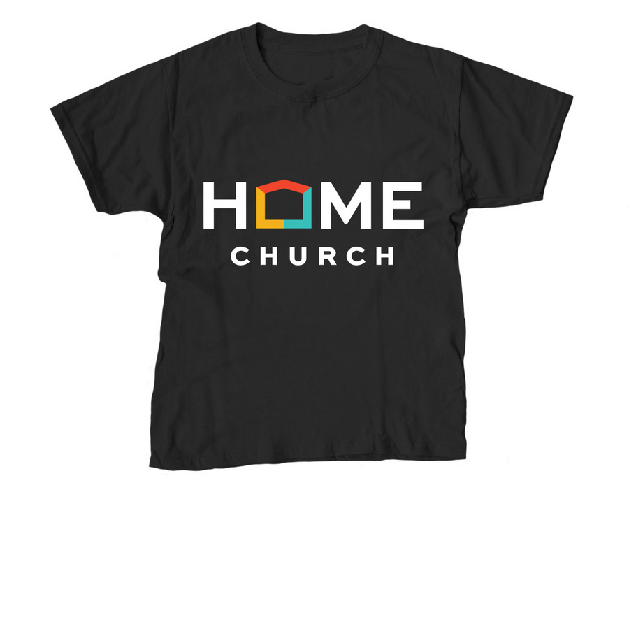 Home Church Logo Merch, a Black Youth Unisex Tee
