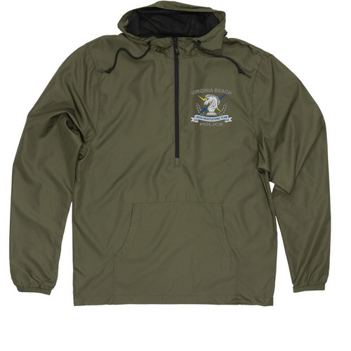 Windbreaker- color front, a Army Quarter-Zip Windbreaker