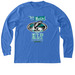 Seer of the Waters, a Heather True Royal Premium Long Sleeve Tee