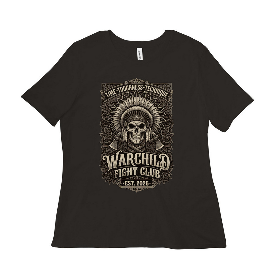 WarChild Fight Club, a Black Women?s Relaxed Cotton Tee