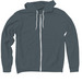 Adopting Animals Is My Thing, a Heather Slate Zip Up Hoodie
