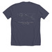 Constellation (Nocturne), a Heather Midnight Navy Premium Unisex Tee (back-view)