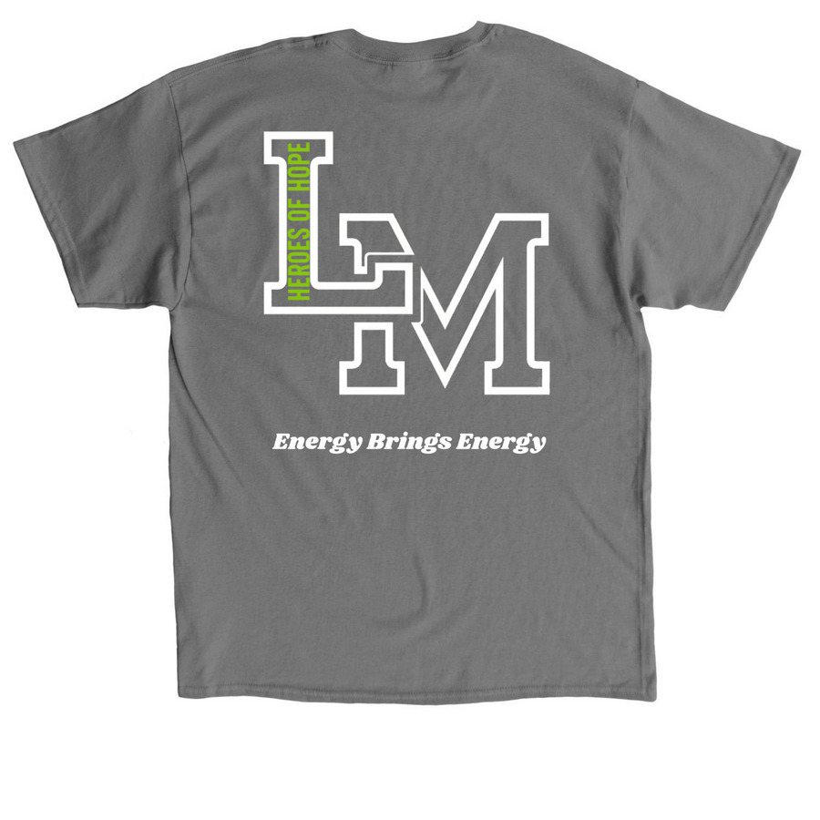 Mental Health Awareness TShirts, a Charcoal Classic Unisex Tee (back-view)