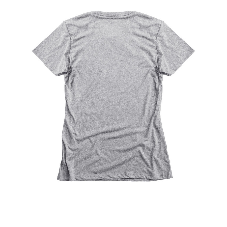 My Victorian Nightmare - Light, a Dark Heather Grey Women's Slim Fit Tee (back-view)
