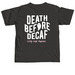 Death by Decaf *Ghost&nbsp;, a Pepper Comfort Colors Unisex Tee (back-view)