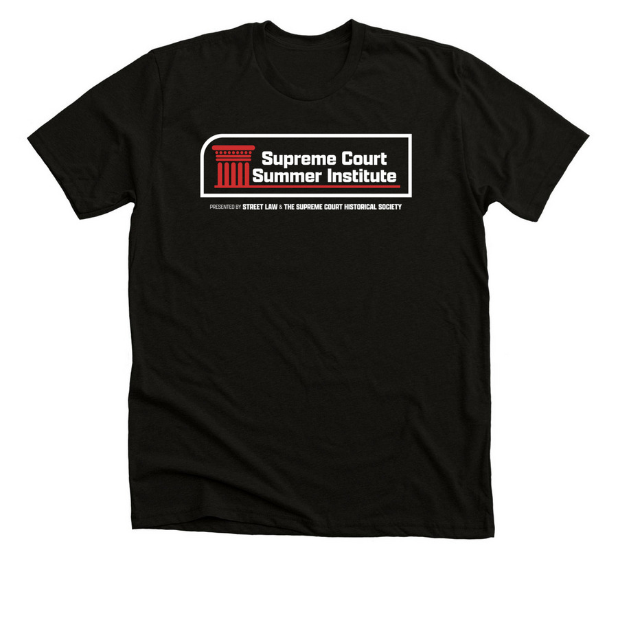 Supreme Court Summer Institute Tees, a Solid Black Blend Premium Unisex Tee