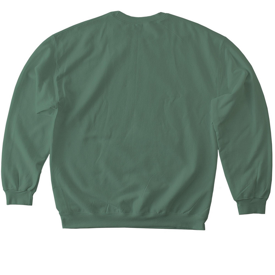Archival DS Sweatshirt, a Military Green Softstyle Crewneck Sweatshirt (back-view)
