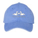 Duck Love Hats, a Periwinkle Printed Pigment Dye Baseball Cap