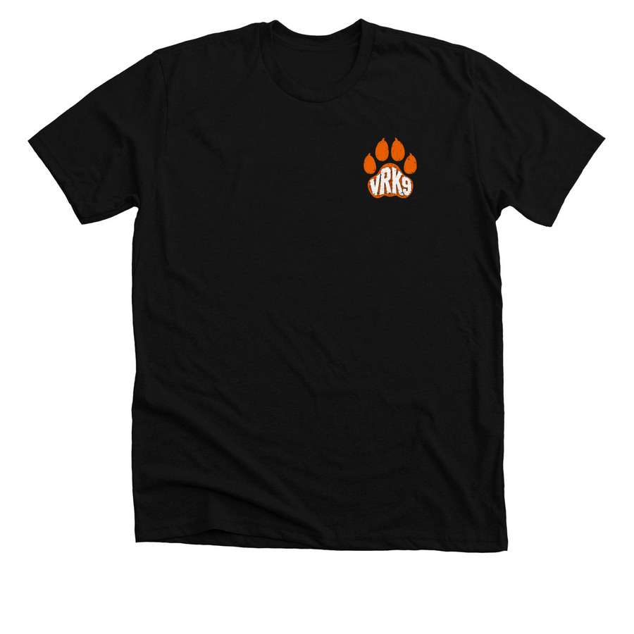 VRK9, a Solid Black Blend Premium Unisex Tee