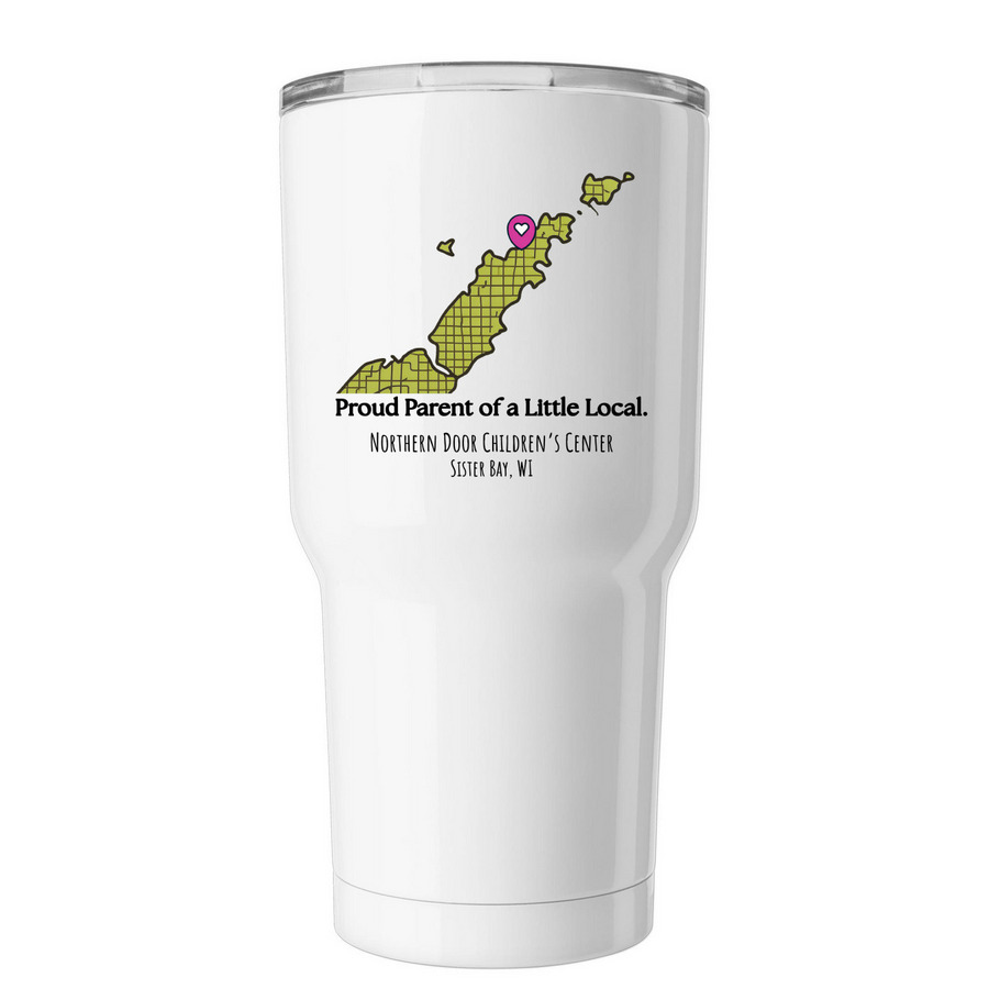 Proud Parent of a Little Local. Tumbler, a White Insulated Tumbler