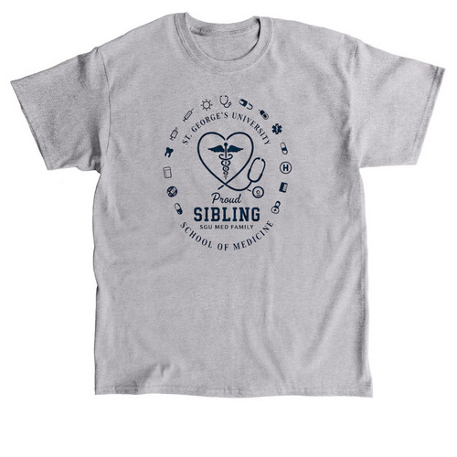 Training a Doctor, Supported by Sibling, a Sport Grey Classic Unisex Tee