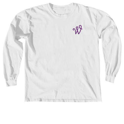 Welcome Long Sleeve Tee, a White Comfort Colors Long Sleeve Tee